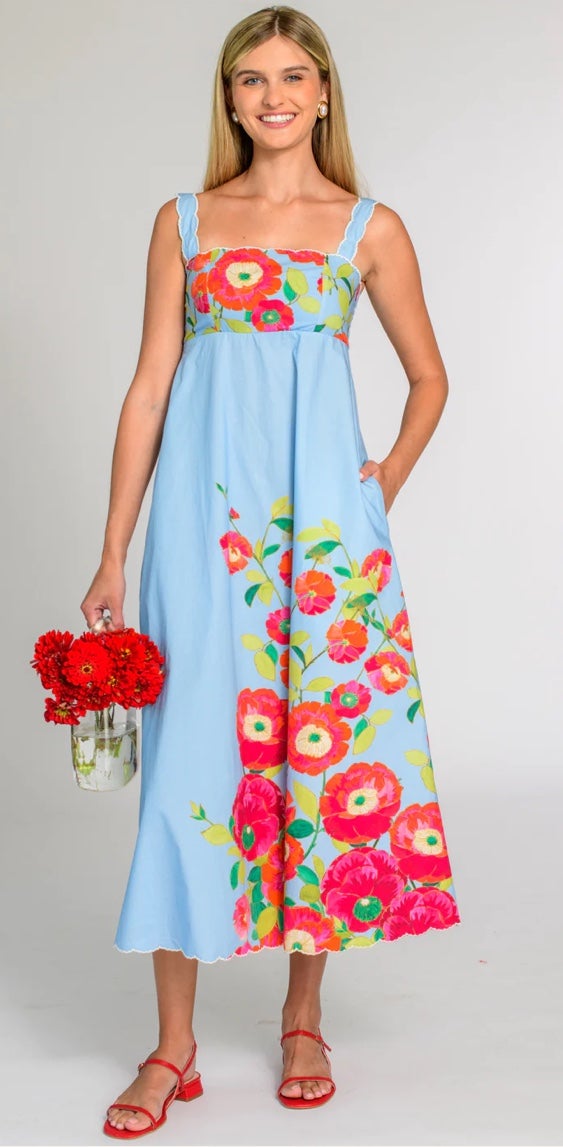 Elizabeth James Annalisa Dress-Poppy | Clara Rose