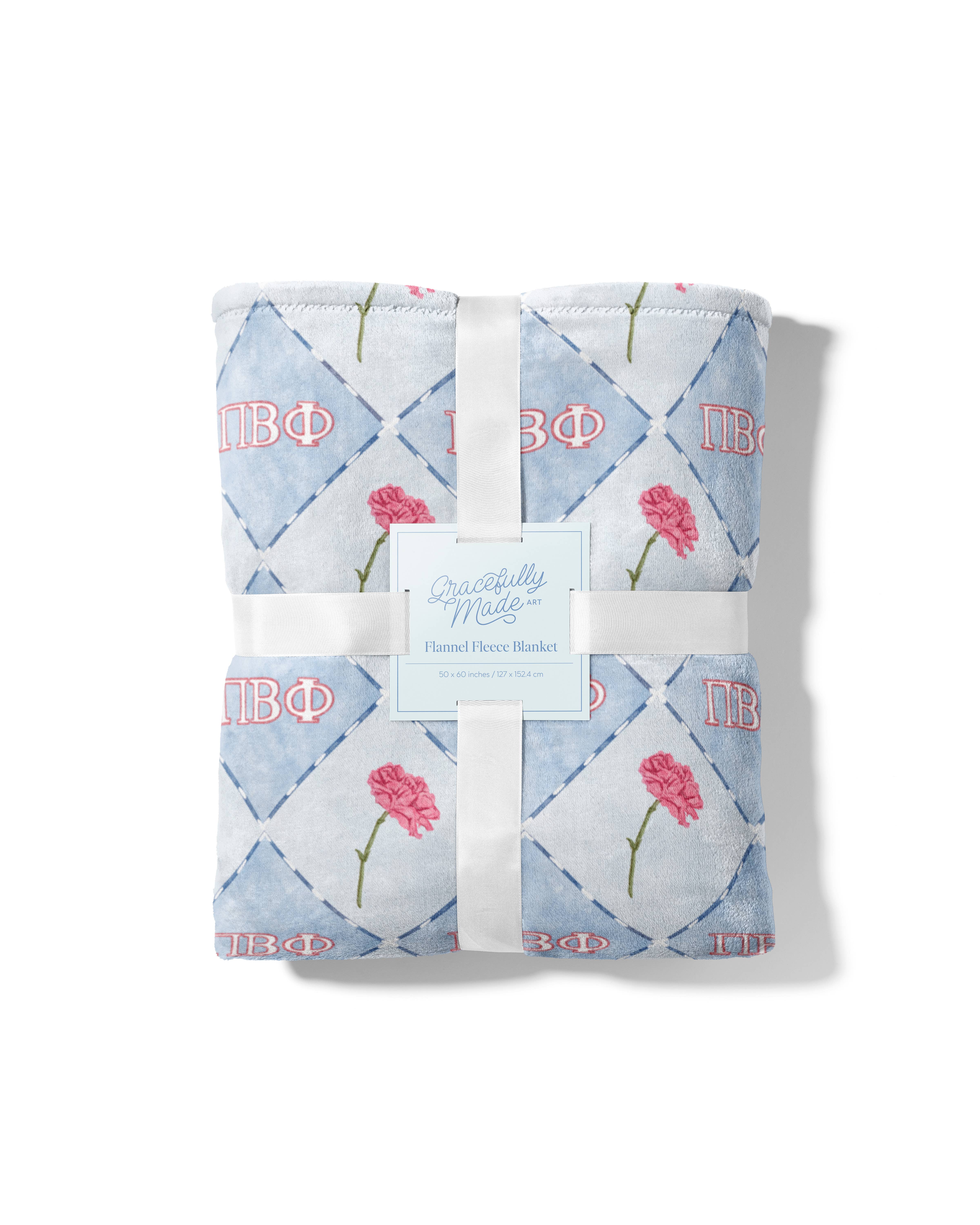 Pi Beta Phi Flannel Fleece Blanket
